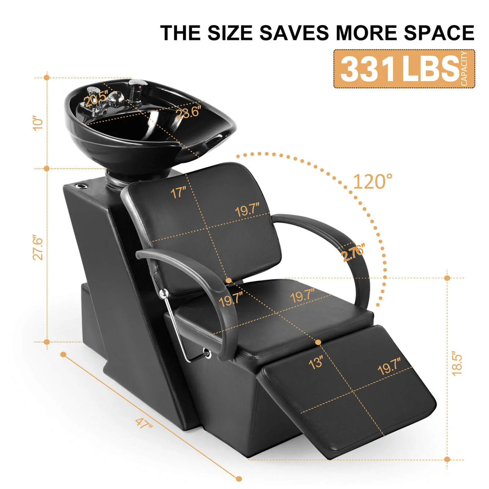 #1006 Shampoo Station *2   #5016 Barber Chair *2   #11004 Salon Station *2