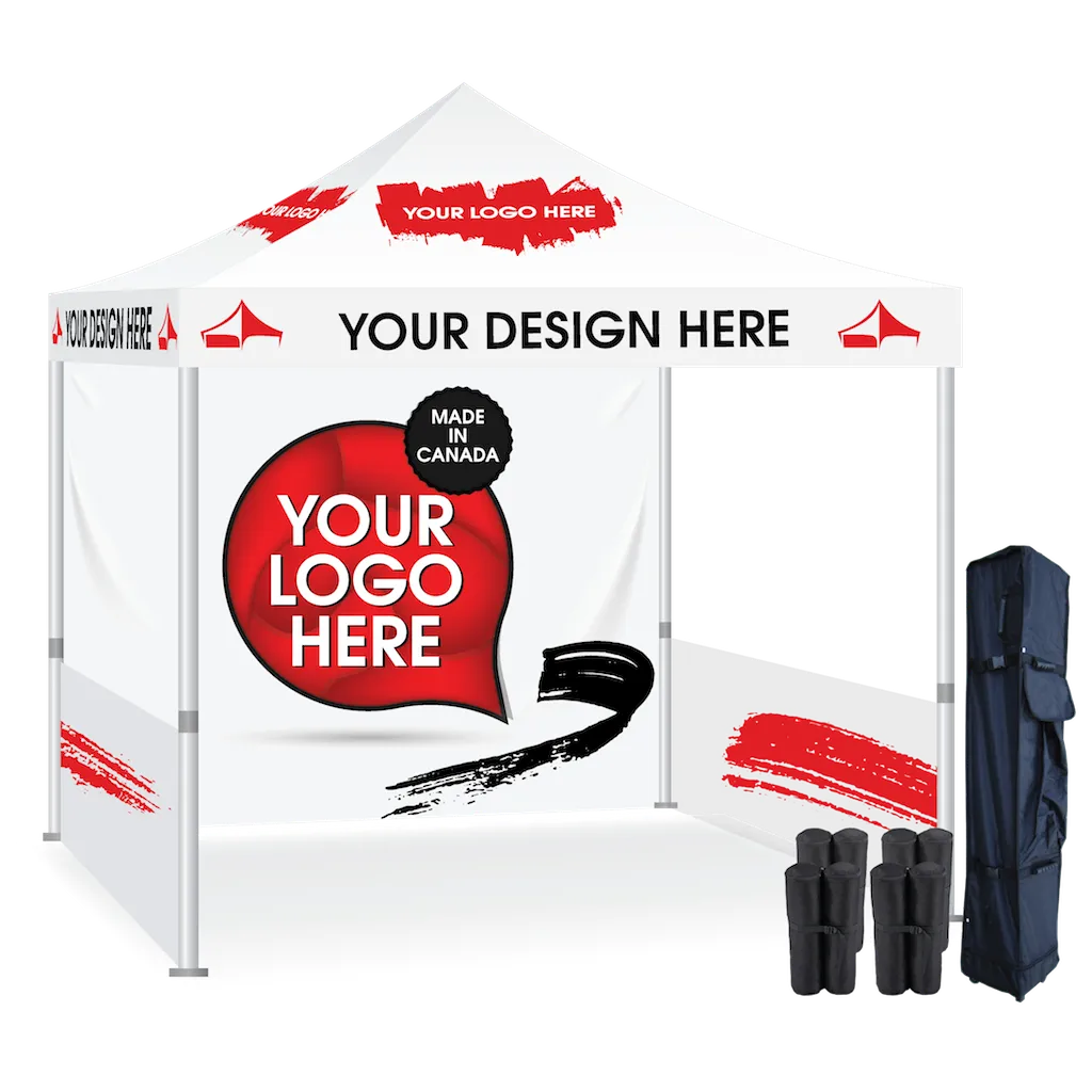 10x10 Custom Printed Canopy Tent Package #3
