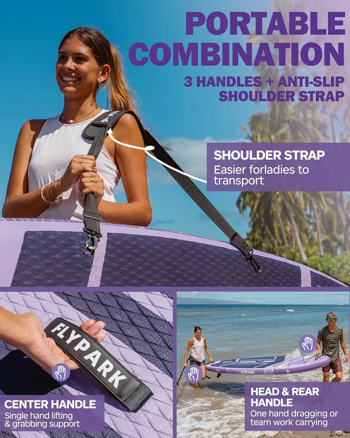 11'x34 Inflatable Paddle Boards, Extra Wide SUP for 420lbs/3Adults, Yoga Stand Up Paddle Board, 110L Backpack, 15 D-Rings, Shoulder Strap, US-Fin, 2-Action Pump