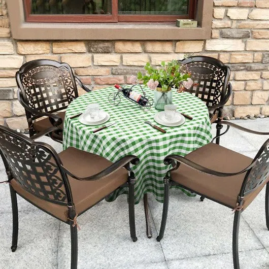 2 Pcs Stain Resistant and Wrinkle Resistant Table Cloth-Green