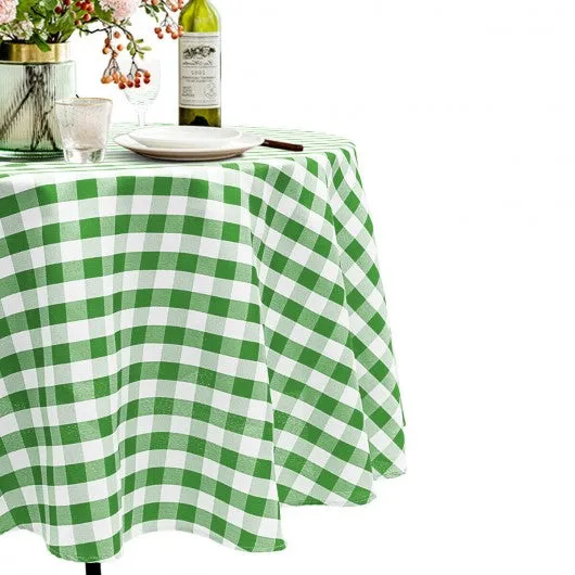 2 Pcs Stain Resistant and Wrinkle Resistant Table Cloth-Green