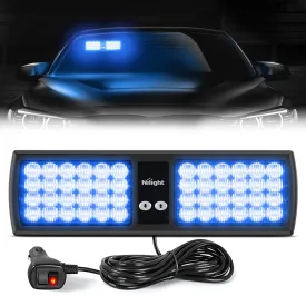 48 LED Blue Emergency Warning Strobe Lights