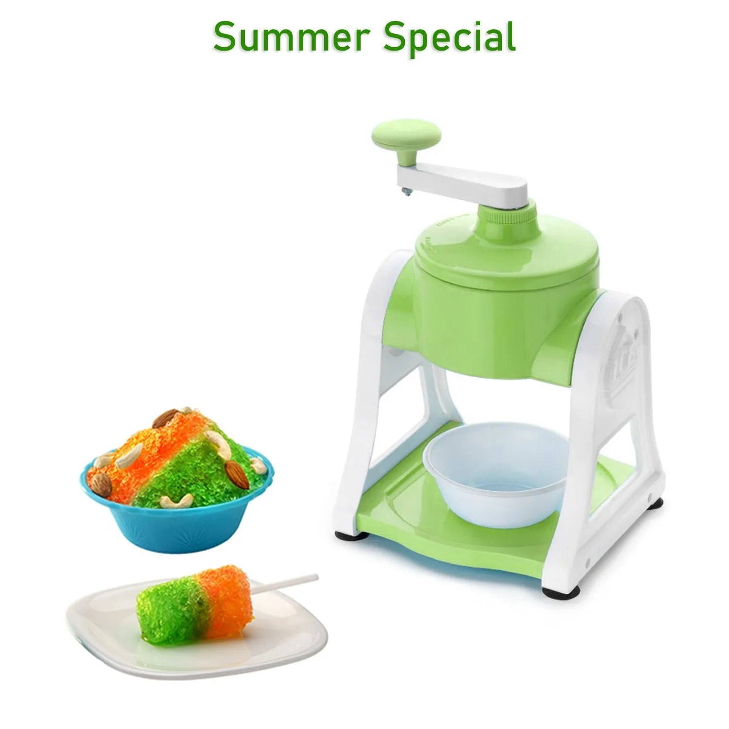 A Ice Gola Maker Ice Snow Maker Machine | Ice Crusher | Indoor Outdoor Manual With Steel Blade & Antislip Grip