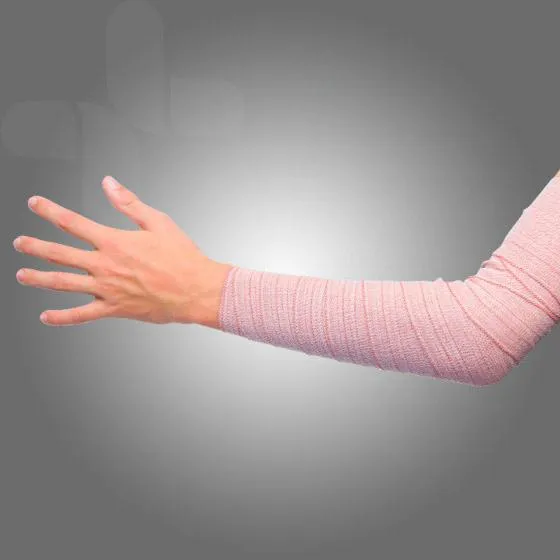 BANDAGE COMPRESSED ELASTIC CREPE HEAVY DUTY 15cm x 2.4m STRETCH 4M x 12