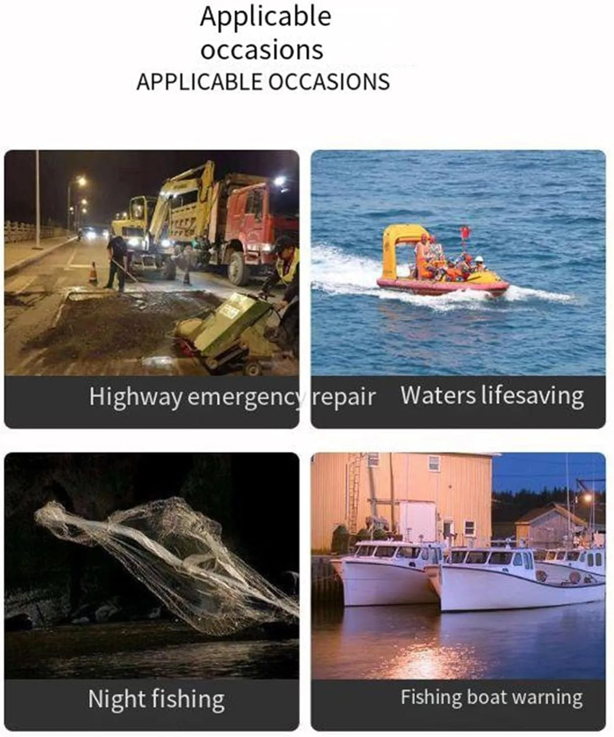Boat Flares, 3 Pcs Boat Flares Coast Guard Approved Marine, Waterproof Emergency Signals For Fishing Nets, Buoys & Boats, Visual Distress Signals At Sea, Smart Marine Signal Light (White)