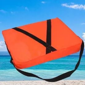 Boat Throwable Flotation Device 18x14in High Buoyancy Boat Throw Cushion with Strap Water Proof Throwable Flotation Device for Boating Swimming & Rescue Boat Throwable Flotation Device (Orange)