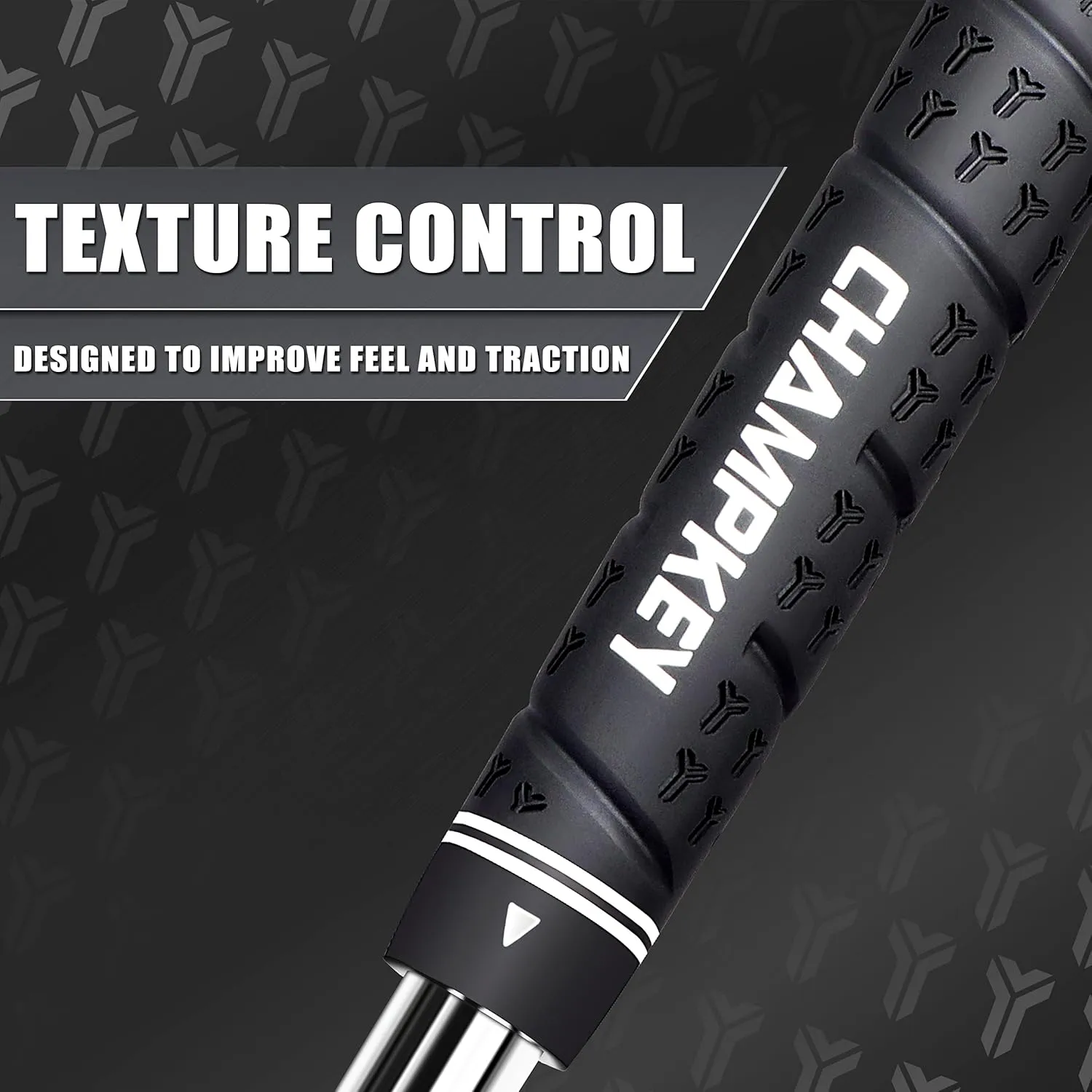 CHAMPKEY WRAP-Y Rubber Golf Grips 13 Pack Come with All Repair Kits - High Feedback and Traction Golf Club Grips