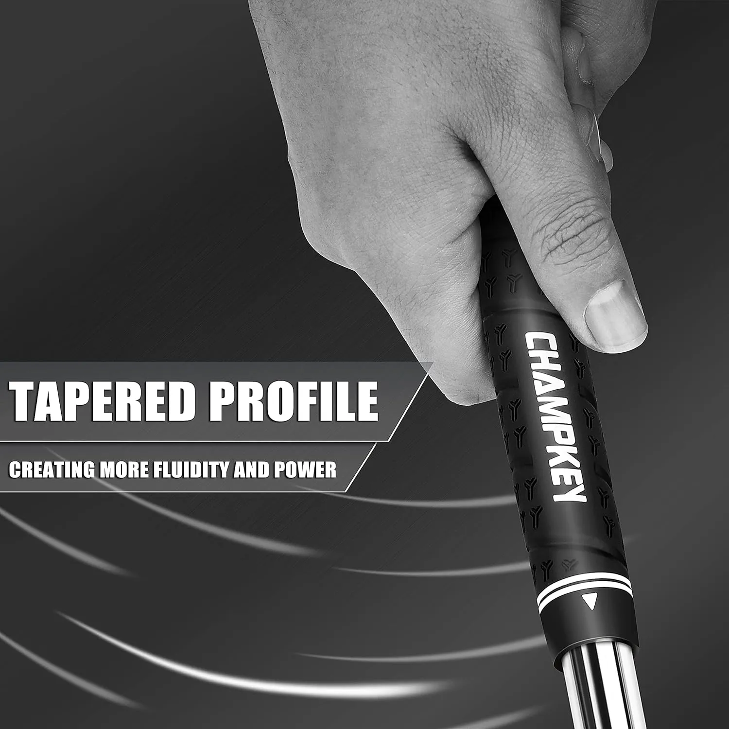 CHAMPKEY WRAP-Y Rubber Golf Grips 13 Pack Come with All Repair Kits - High Feedback and Traction Golf Club Grips