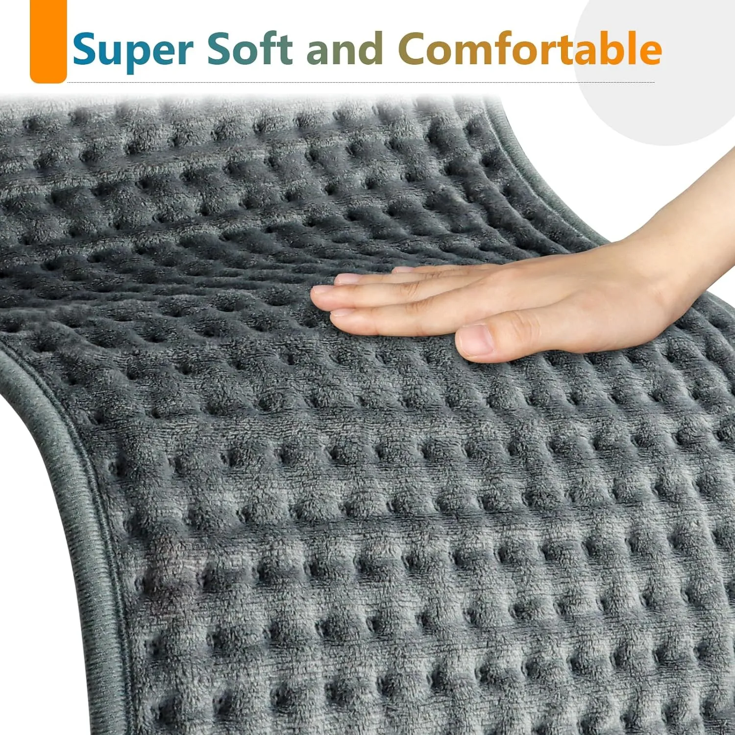 Comfytemp Heating Pad for Back Pain & Cramps Relief, FSA HSA Eligible Electric Heating Pads Large