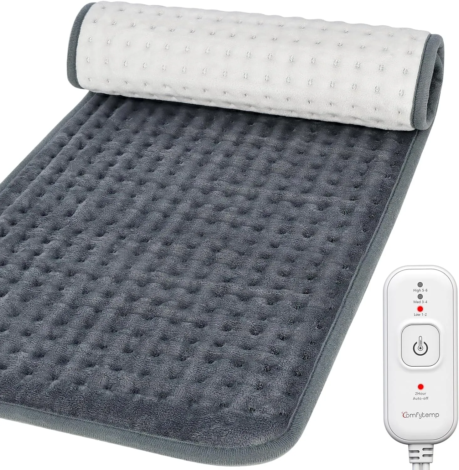 Comfytemp Heating Pad for Back Pain & Cramps Relief, FSA HSA Eligible Electric Heating Pads Large