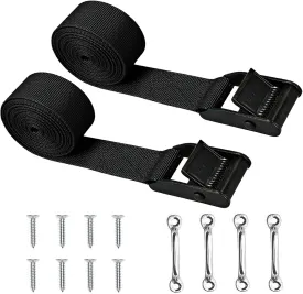 Cooler Tie Down Kit for YETI Coolers,Cooler Tie Downs Straps Secure Yeti and RTIC Coolers to Boat,Deck,Truck Bed,Trailer and Prevent from Slipping