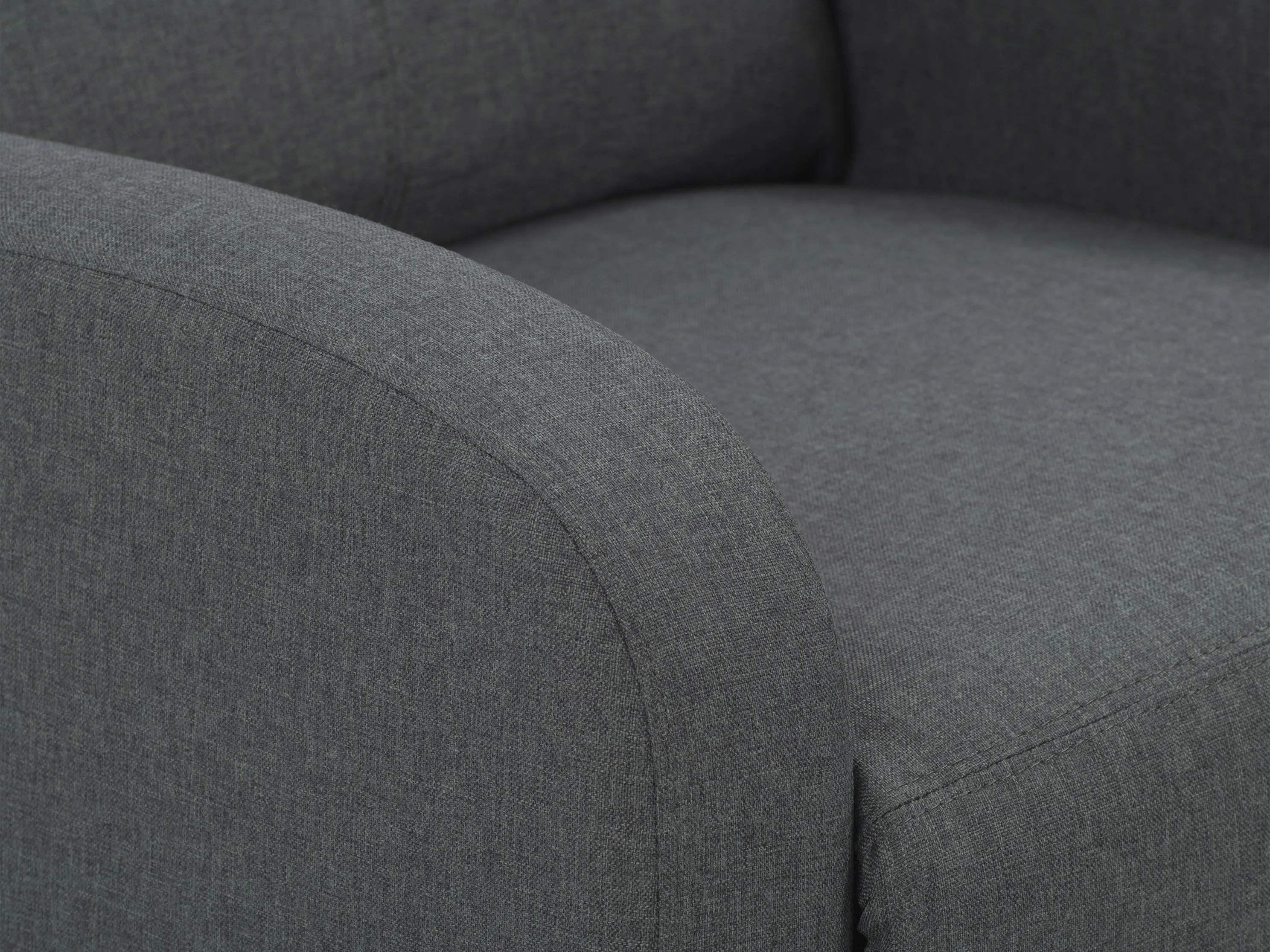 Dark Grey Push Back Recliner