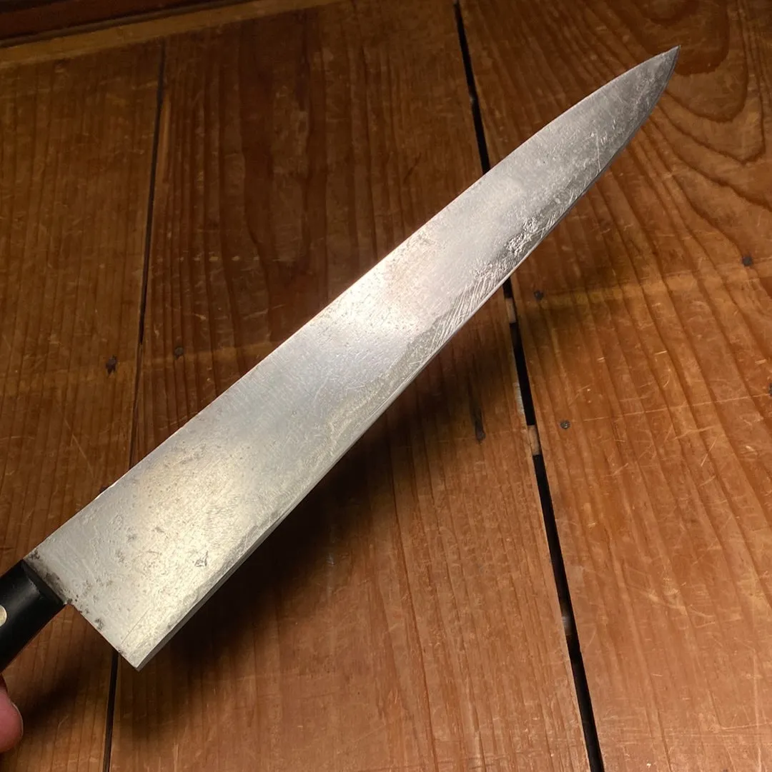 Dexter Harrington Cutlery Co 9.75" Chef Carbon Steel Gutta Percha 1902-1920's