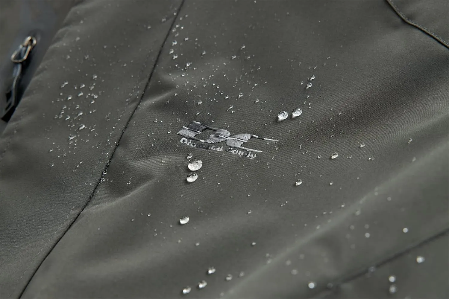 Diamond Candy Men's Hooded Waterproof Jacket Lightweight Rain Jacket Outdoor Casual Sportswear
