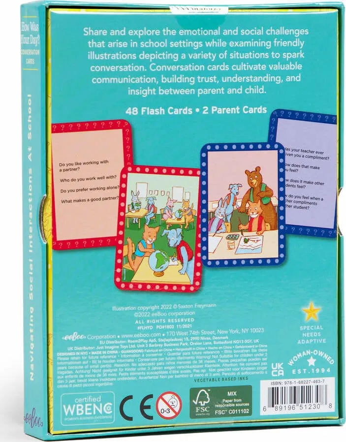 Eeboo How Was Your Day? Conversation Cards