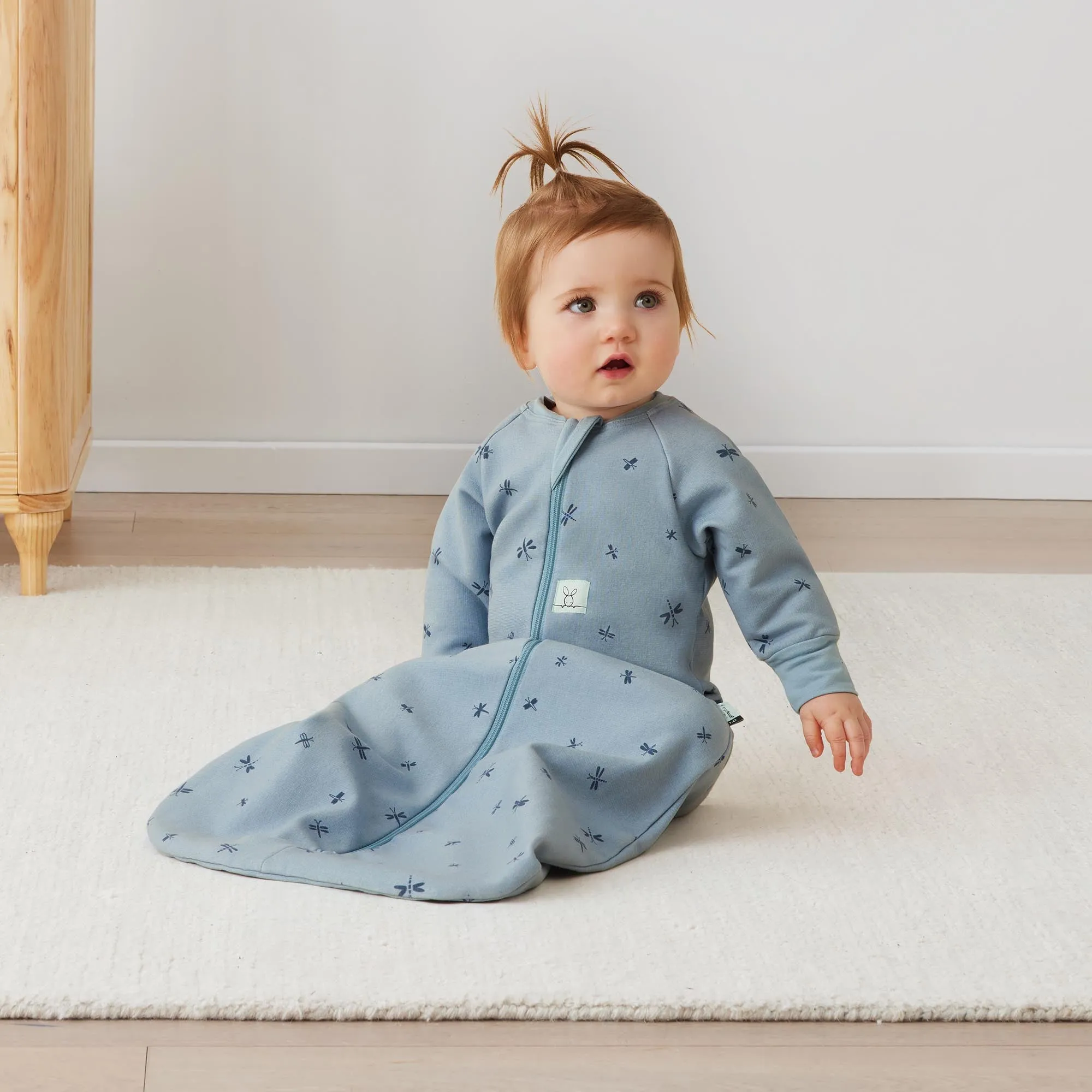 ergoPouch Jersey Sleeping Bag Long Sleeve TOG 1.0 - Dragonflies