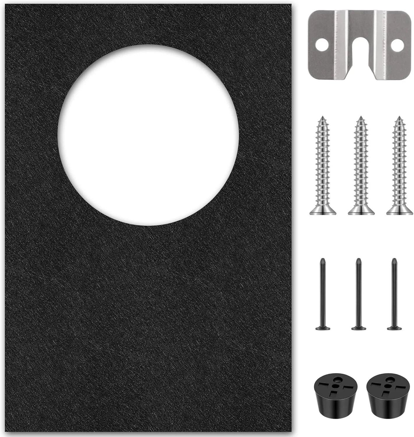 Extra Large Dart Board Wall Protectors Dart Board Backing Felt Wall Tiles Extended Length Dartboard Surround Cork Dartboard Backer Alternative with Bracket Hanging Kit