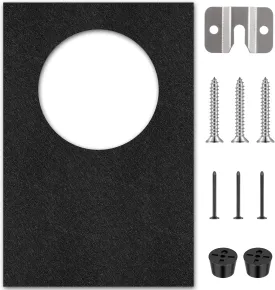 Extra Large Dart Board Wall Protectors Dart Board Backing Felt Wall Tiles Extended Length Dartboard Surround Cork Dartboard Backer Alternative with Bracket Hanging Kit
