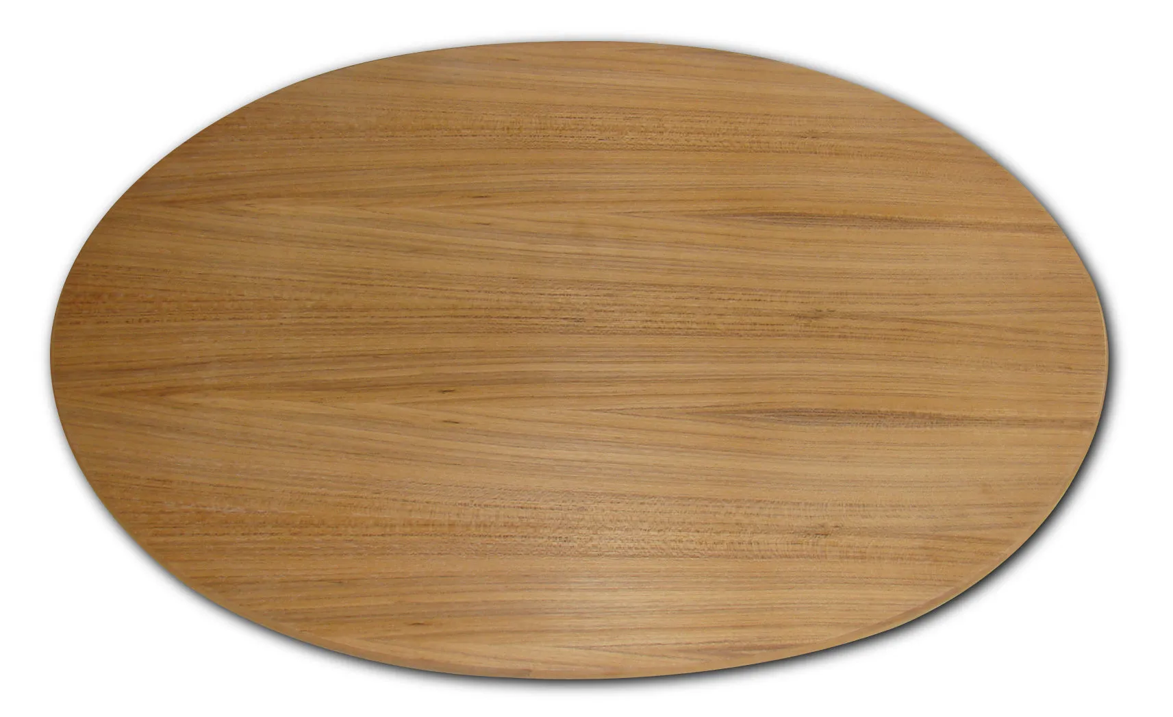 Folding Aluminum and Teak Boat Table Oval 95 X 65 X 61 cm-M900T