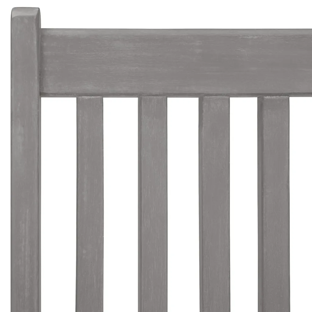 Garden Reclining Chairs 6 pcs Grey Solid Acacia Wood