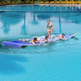 GLACER Floating Water Mat, Floating Water Pad, Tear-Resistant XPE Foam, Large Float Pad, Large Swim Mat, Roll-up Pool Float Mat for Relaxing and Recreation, for Beach, Lake, Pool