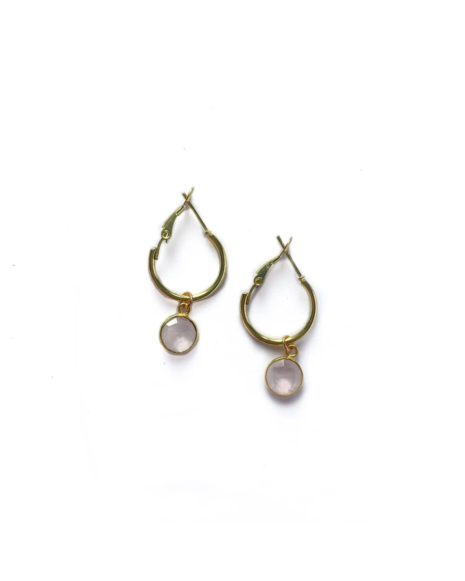 GR23 Pink Hoop Earrings