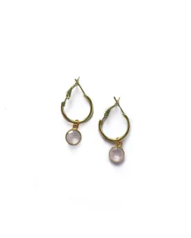GR23 Pink Hoop Earrings