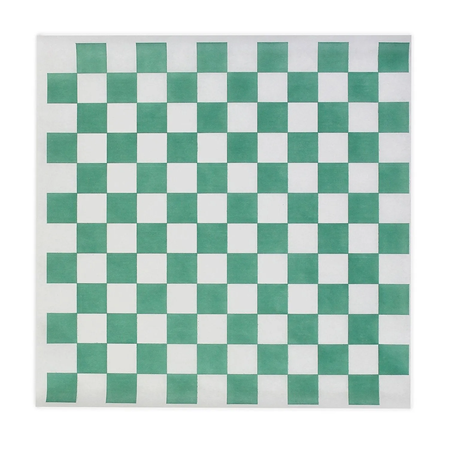 Green Check Dry Wax Paper Deli Wrap and Basket Liner | 25ct