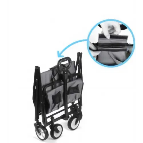 Heavy Duty INTEXCA Mini Foldable Multi-Function Wagon for Shopping, Travel, Etc | Grey