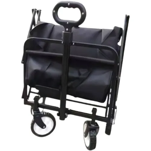 Heavy Duty INTEXCA Mini Foldable Multi-Function Wagon for Shopping, Travel, Etc | Grey