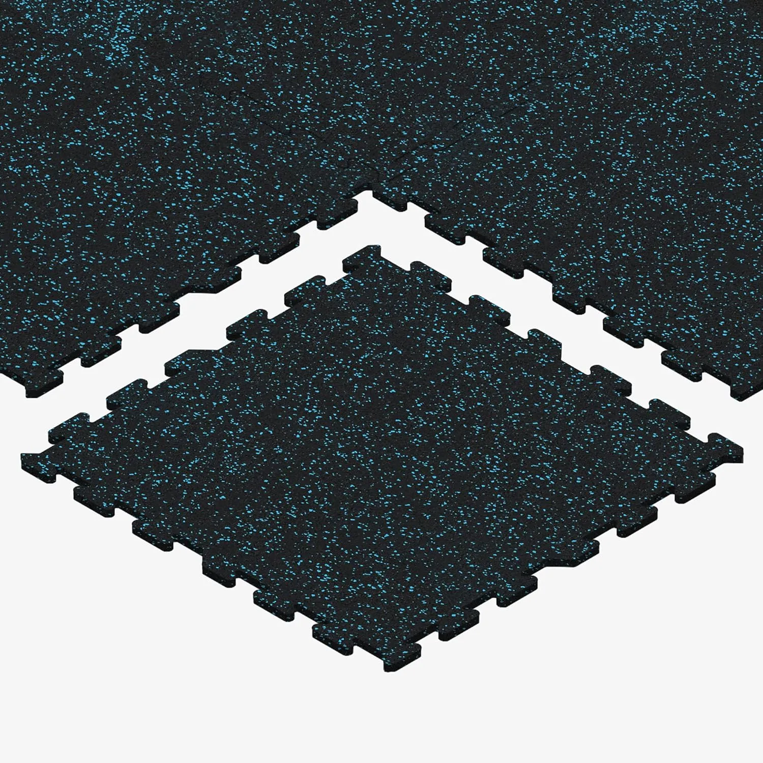 IncStores 8mm Strong Rubber Tiles (23in x 23in Tiles/Multi Piece Floor Kits) Interlocking Rubber Gym Mats for Home Gym Flooring, Exercise Mats, Equipment Mats & Fitness Room Floors