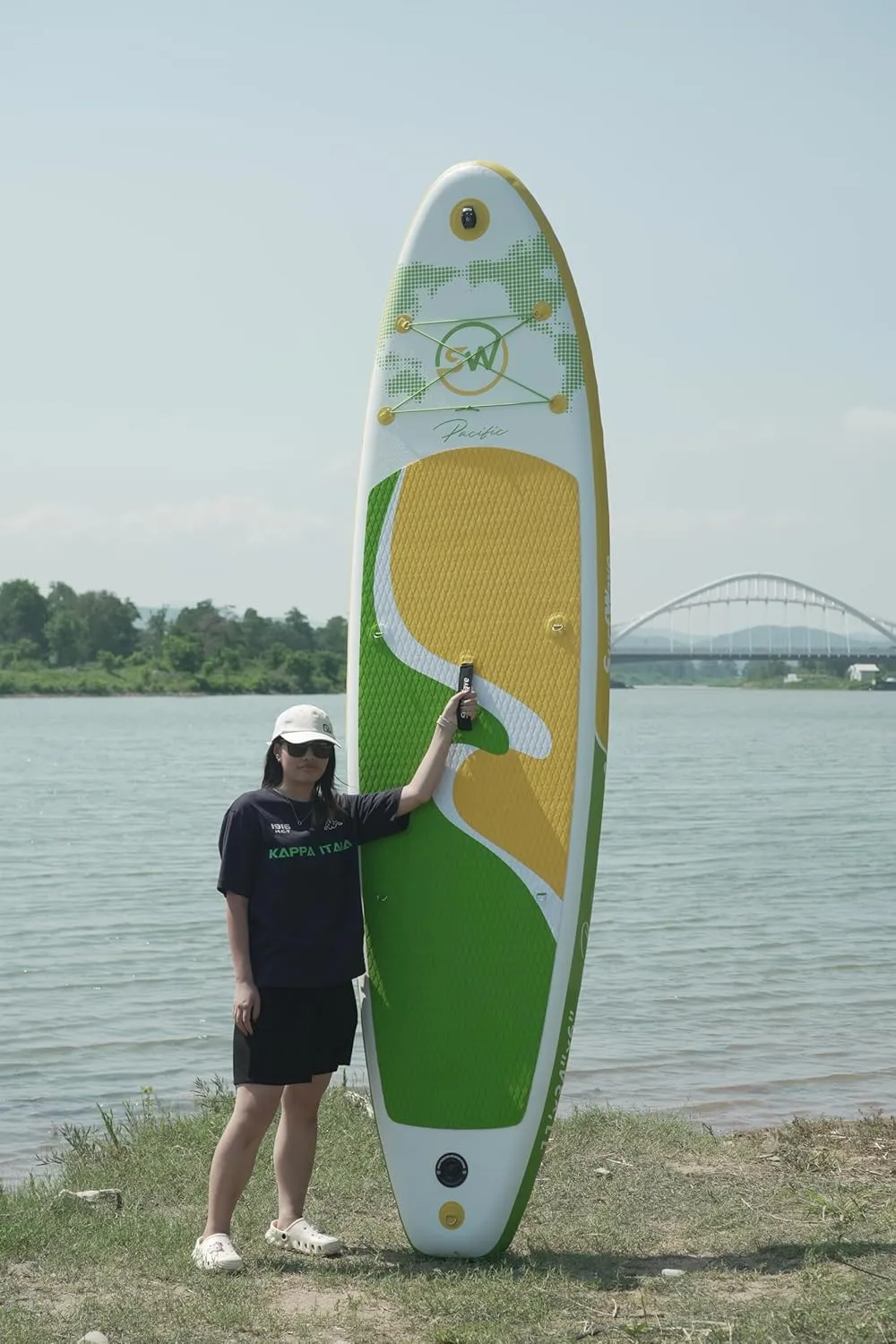 Inflatable Stand Up Paddle Boards with Premium SUP Paddle Board Accessories, Wide Stable Design with Backpack, Non-Slip Comfort Deck for Youth & Adults
