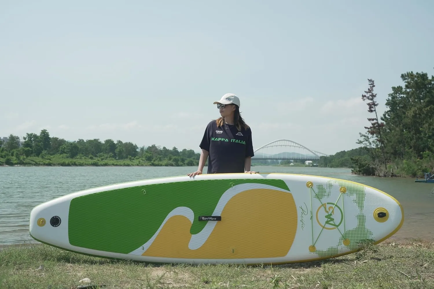 Inflatable Stand Up Paddle Boards with Premium SUP Paddle Board Accessories, Wide Stable Design with Backpack, Non-Slip Comfort Deck for Youth & Adults
