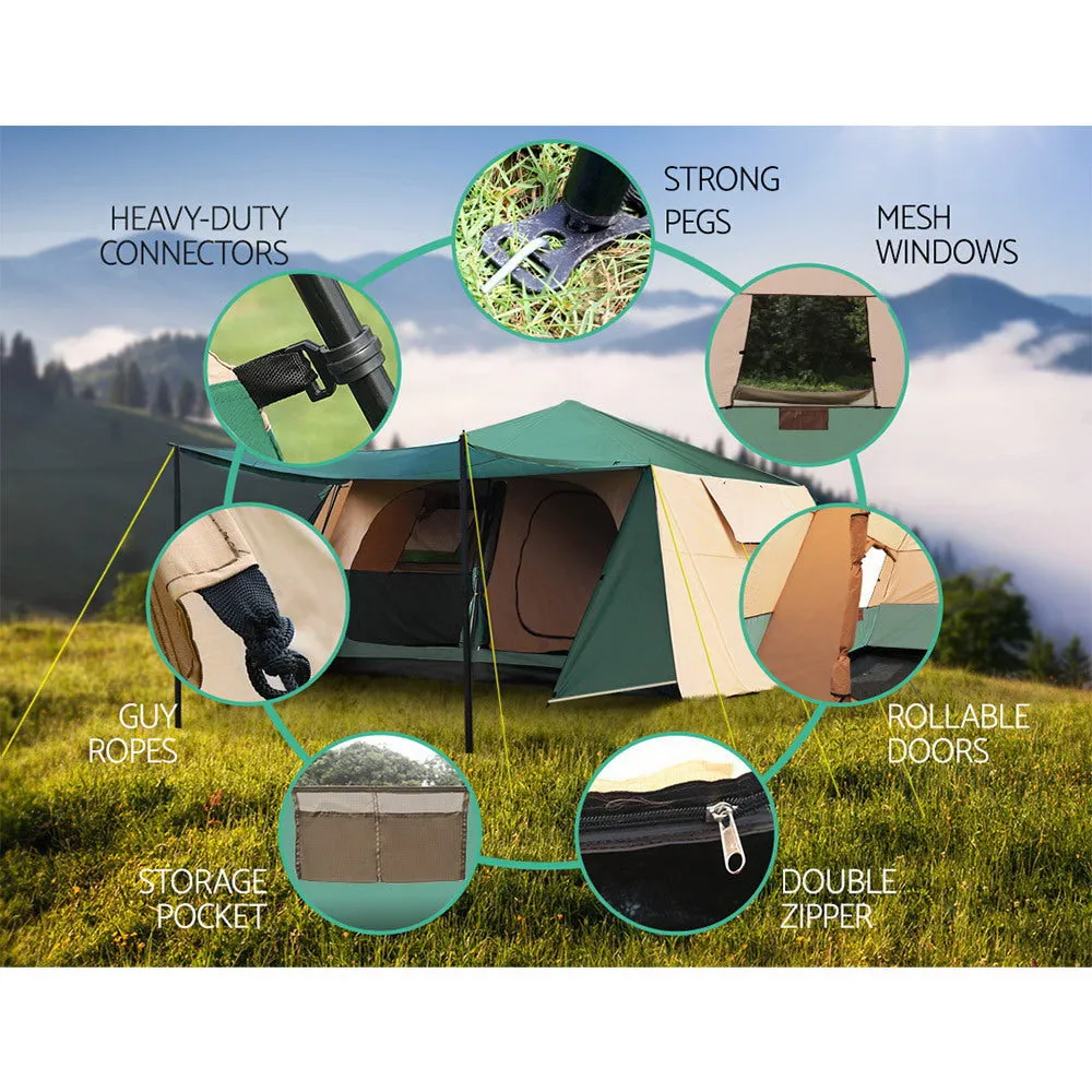 Instant Up 8-Person Dome Tent with Mesh Windows - Weisshorn
