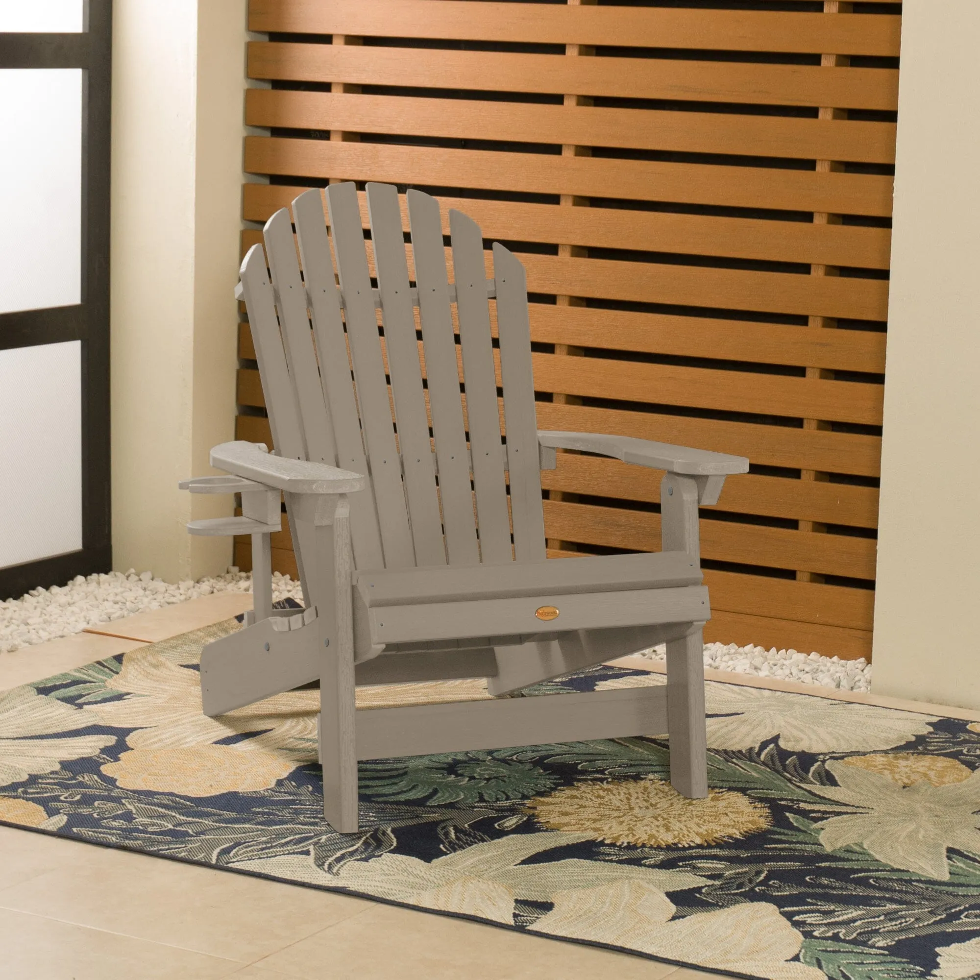 King Hamilton Reclining Adirondack Chair with Cup Holder