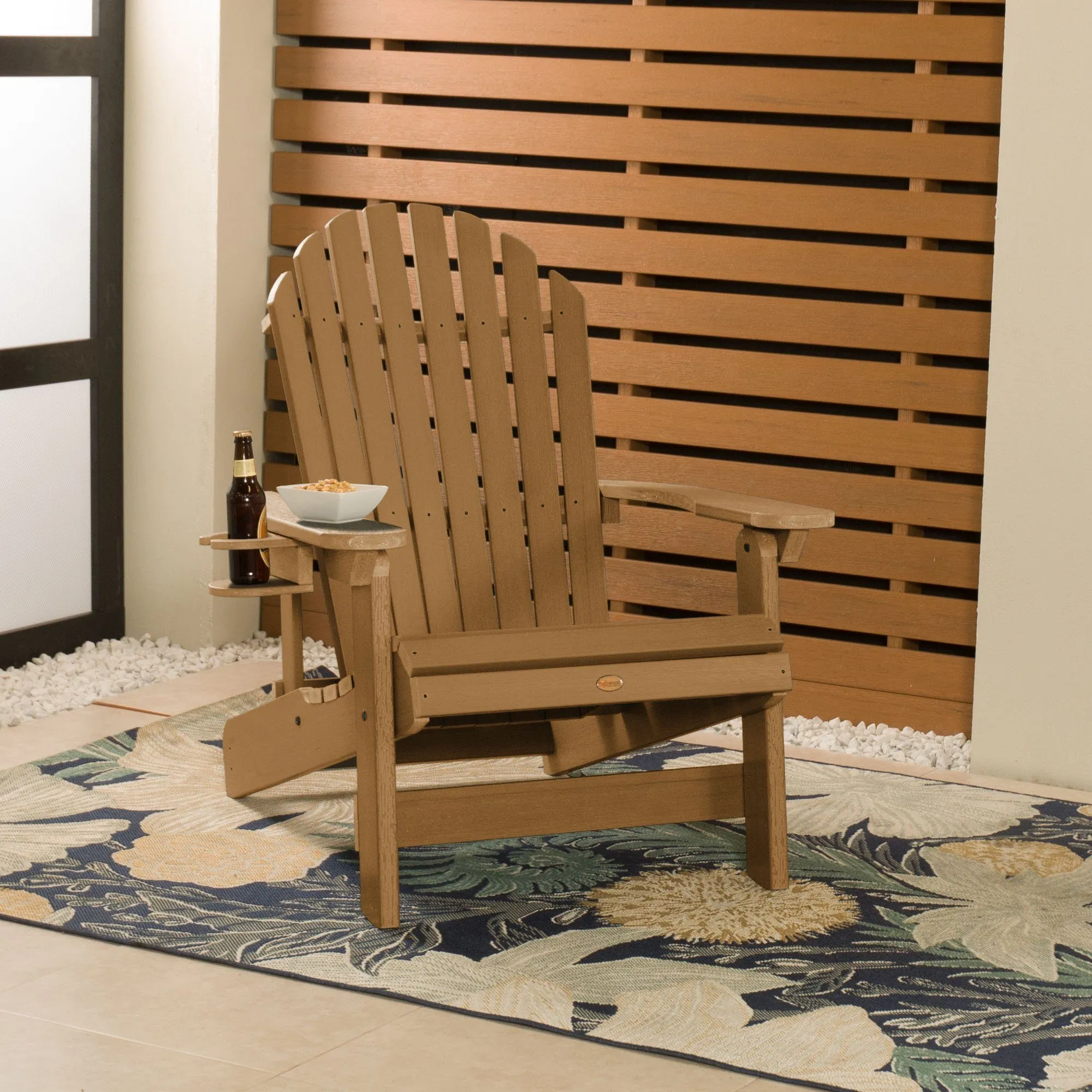 King Hamilton Reclining Adirondack Chair with Cup Holder