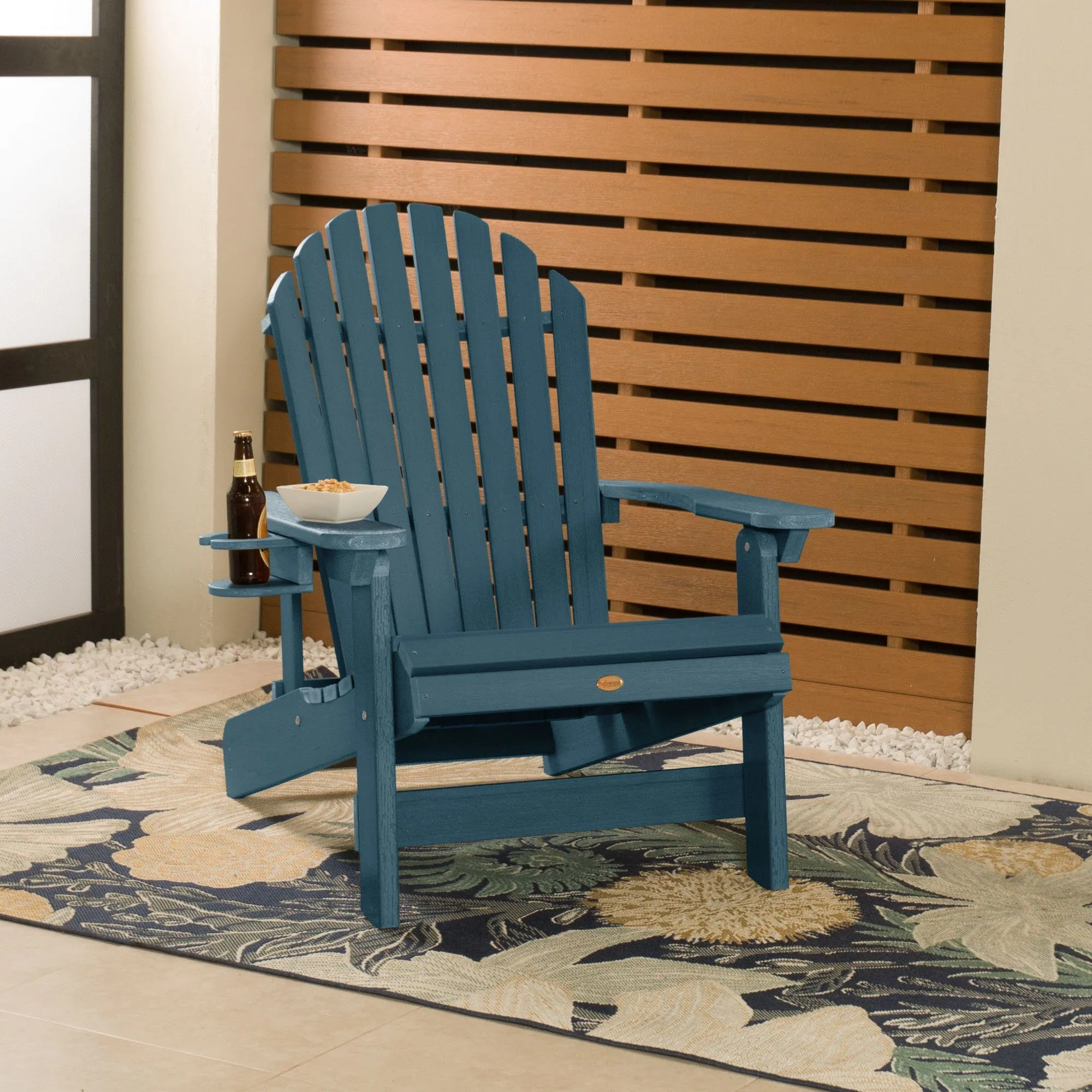 King Hamilton Reclining Adirondack Chair with Cup Holder