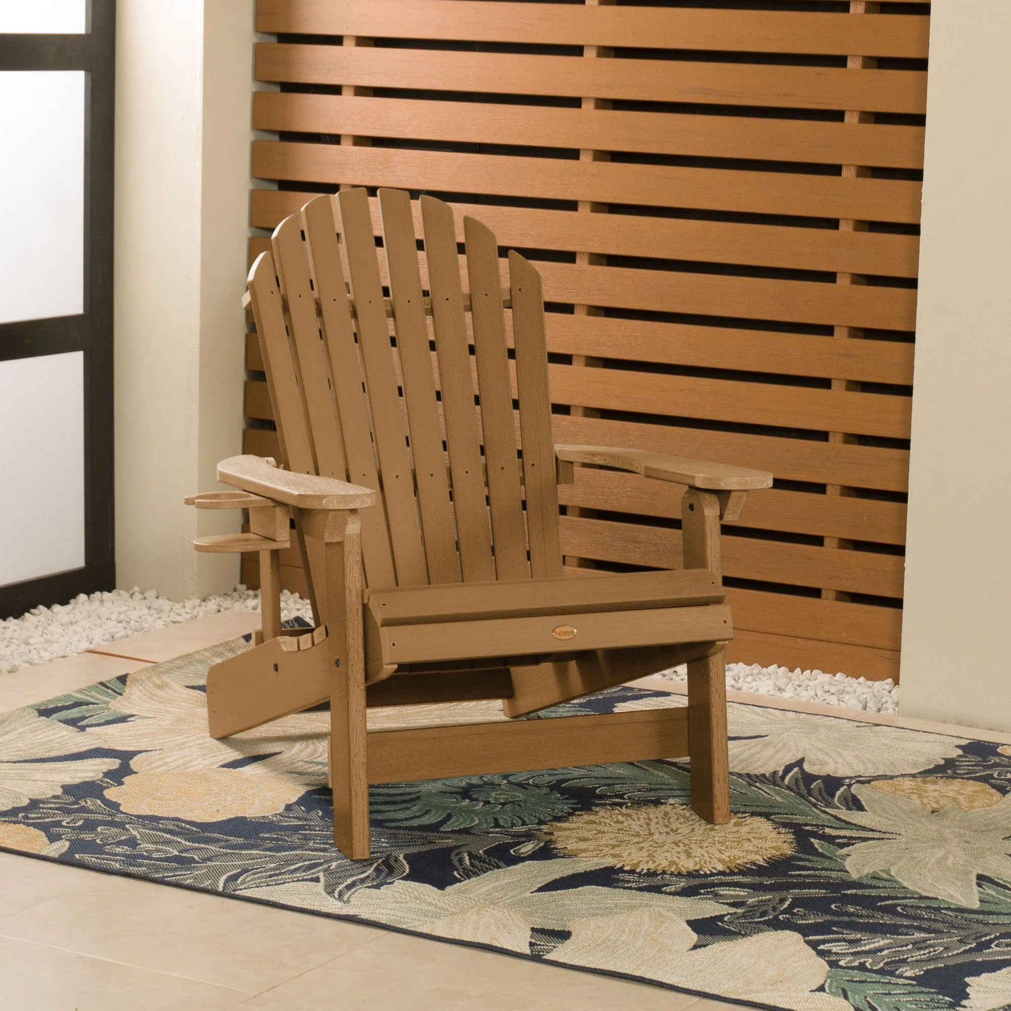 King Hamilton Reclining Adirondack Chair with Cup Holder