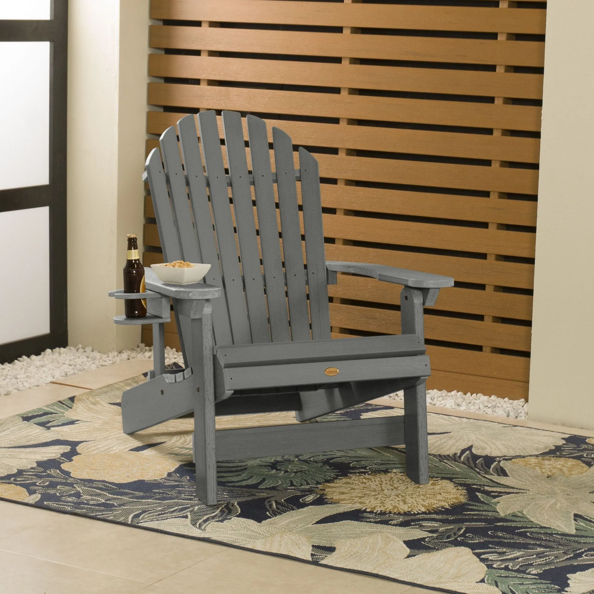 King Hamilton Reclining Adirondack Chair with Cup Holder
