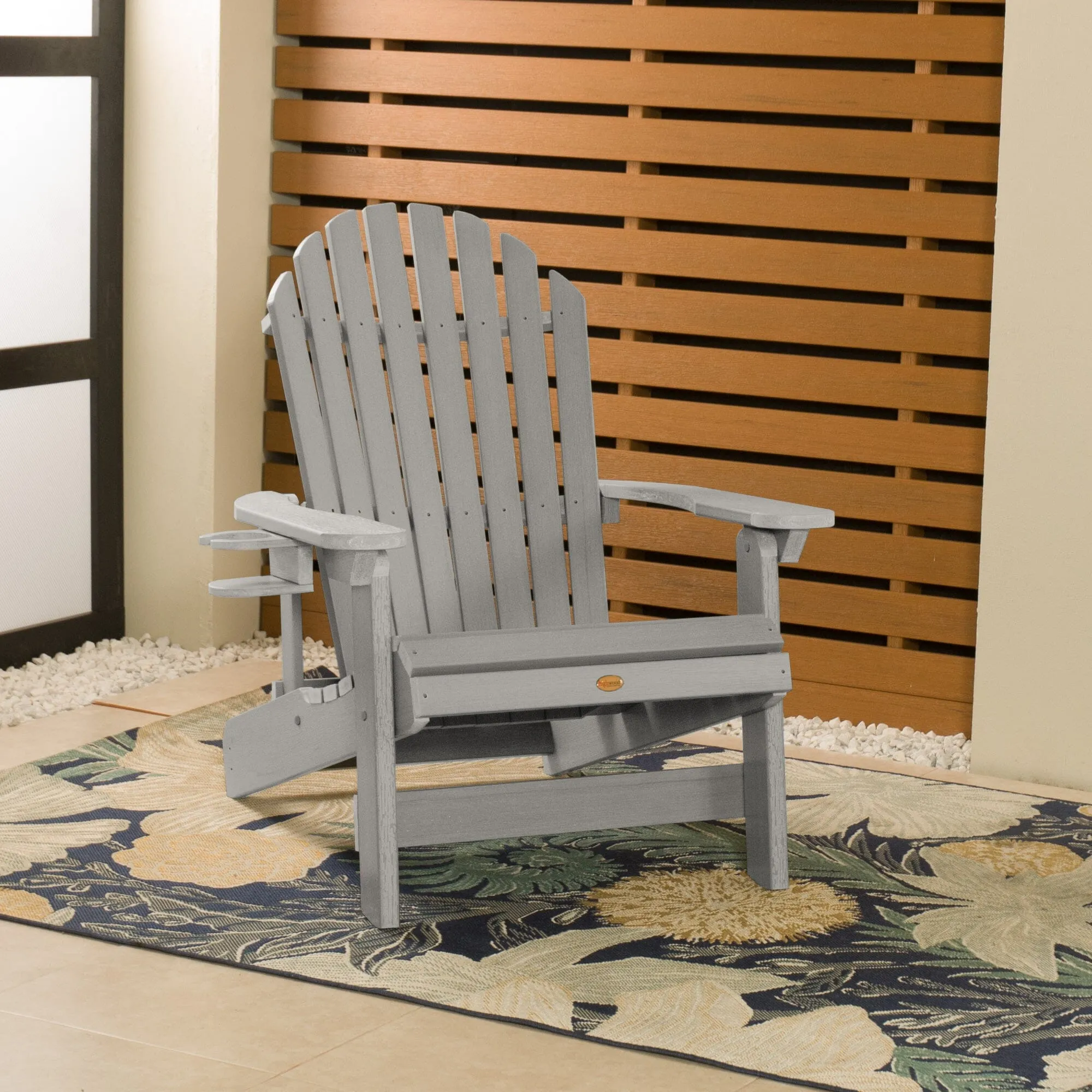 King Hamilton Reclining Adirondack Chair with Cup Holder