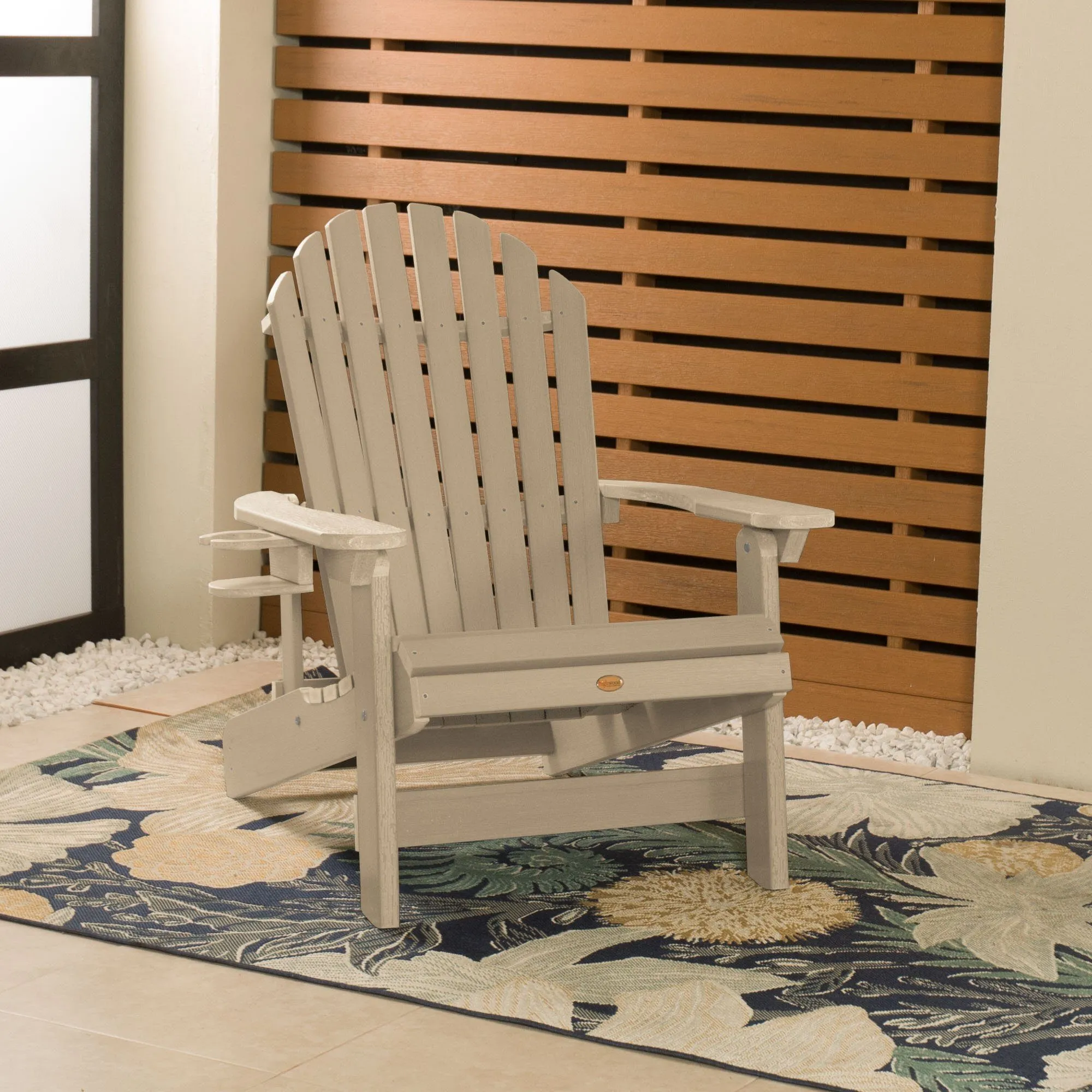 King Hamilton Reclining Adirondack Chair with Cup Holder