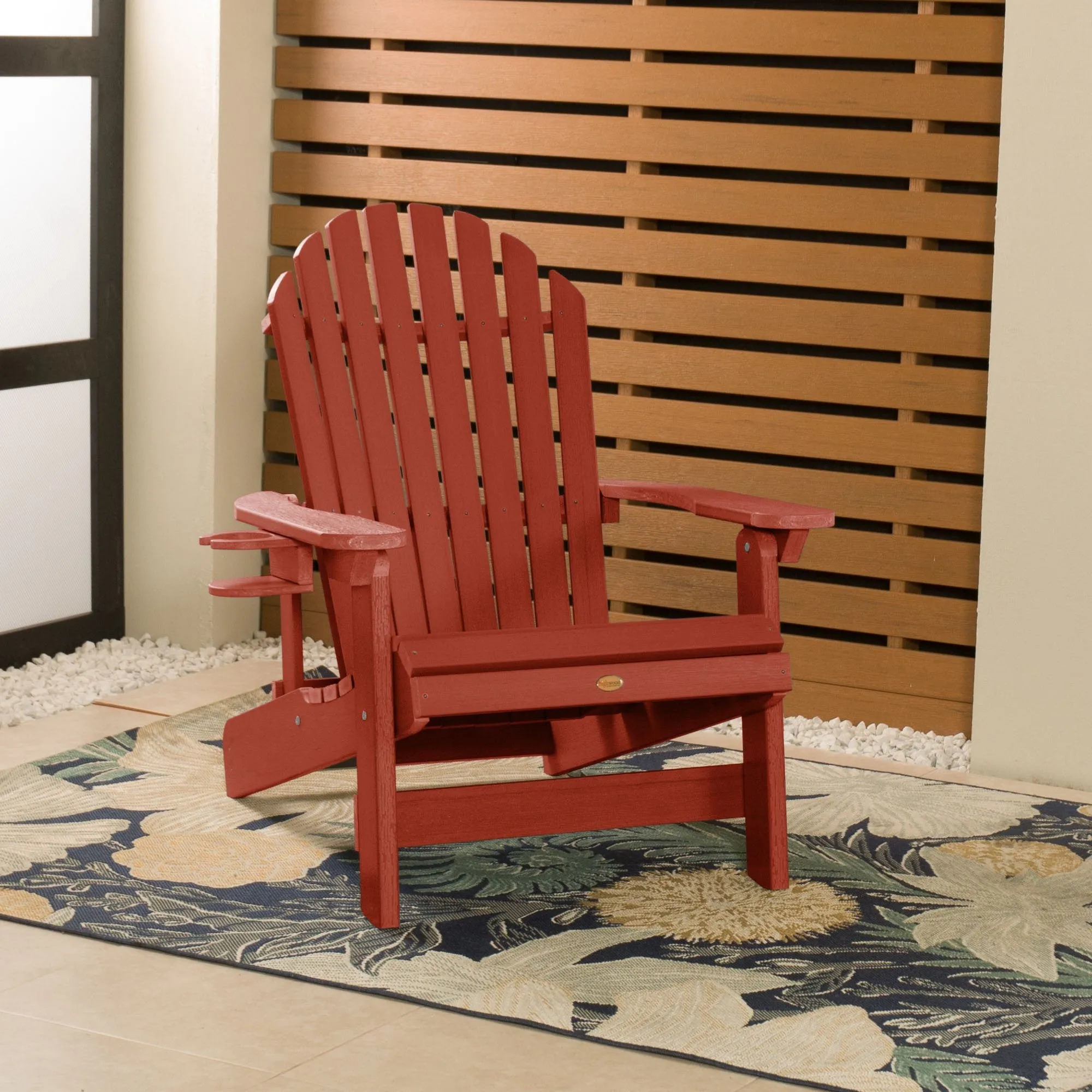 King Hamilton Reclining Adirondack Chair with Cup Holder