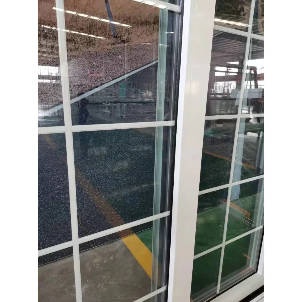 LVDUN Luxury Design Black Modern House Front Aluminum Framed Panel Double Tempered Glass