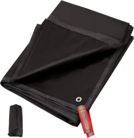 REDCAMP Ultralight Black Waterproof Tarp, 1.06 lbs, Camping Tarp with Carry Bag