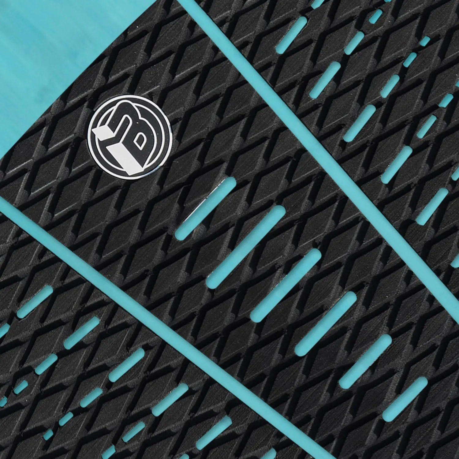 Rokia R 3 Pieces Surfboard Traction Pad EVA foam Surf Traction Pad with 3M Adhesive Non-Slip Sup Deck Pad Fit for Surf Tail Pad Fish, Surfboards, Skimboard, Longboard, Shortboard