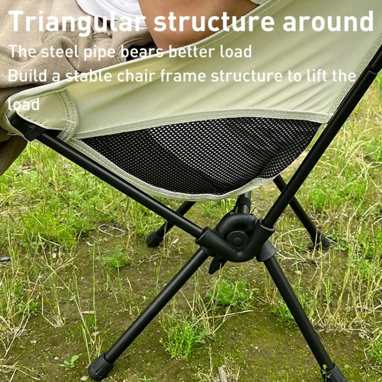 Small Outdoor Camping Leisure Beach Portable Folding Chair (Grey)