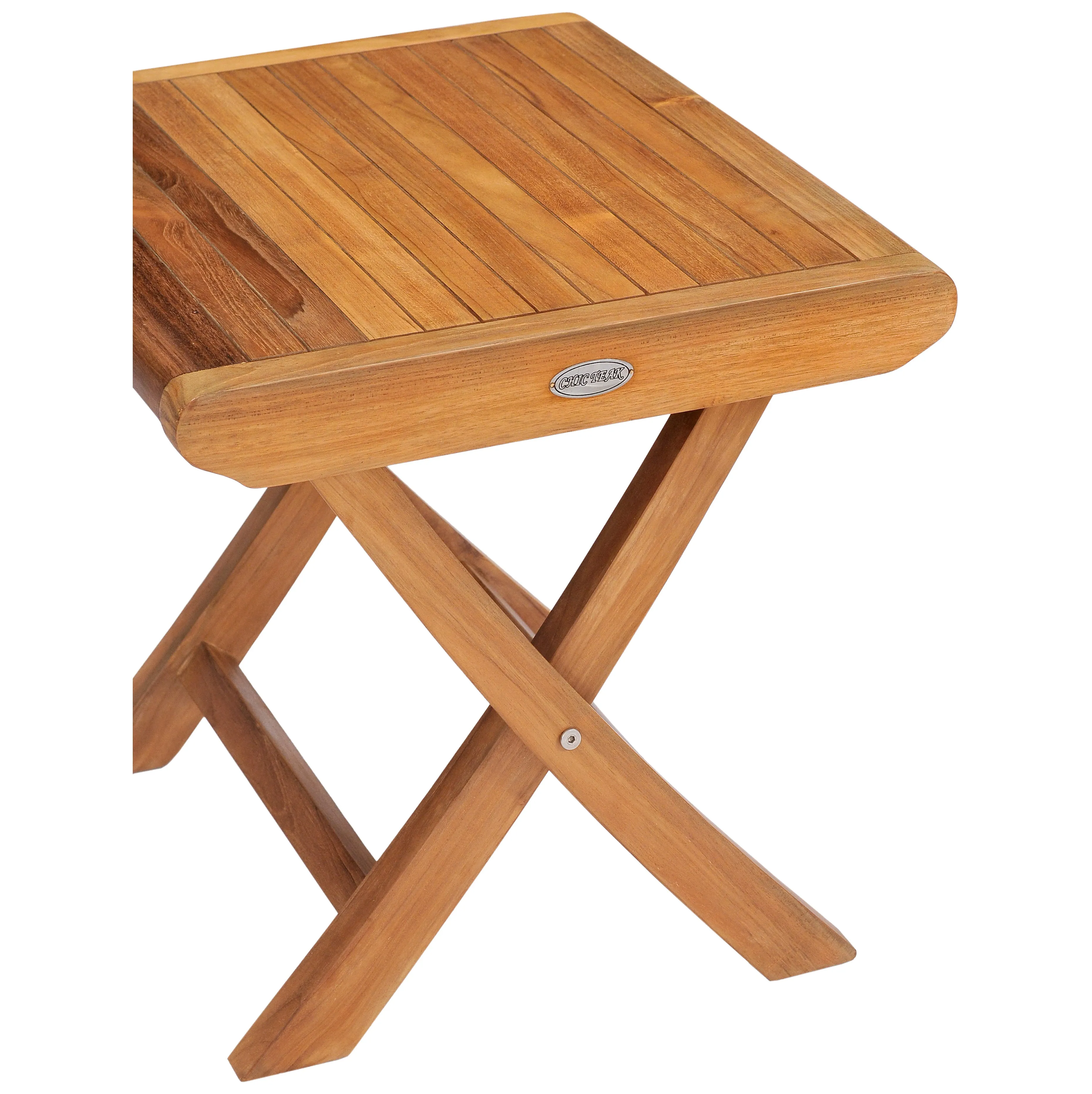 Teak Wood Miami Footstool / Side Table