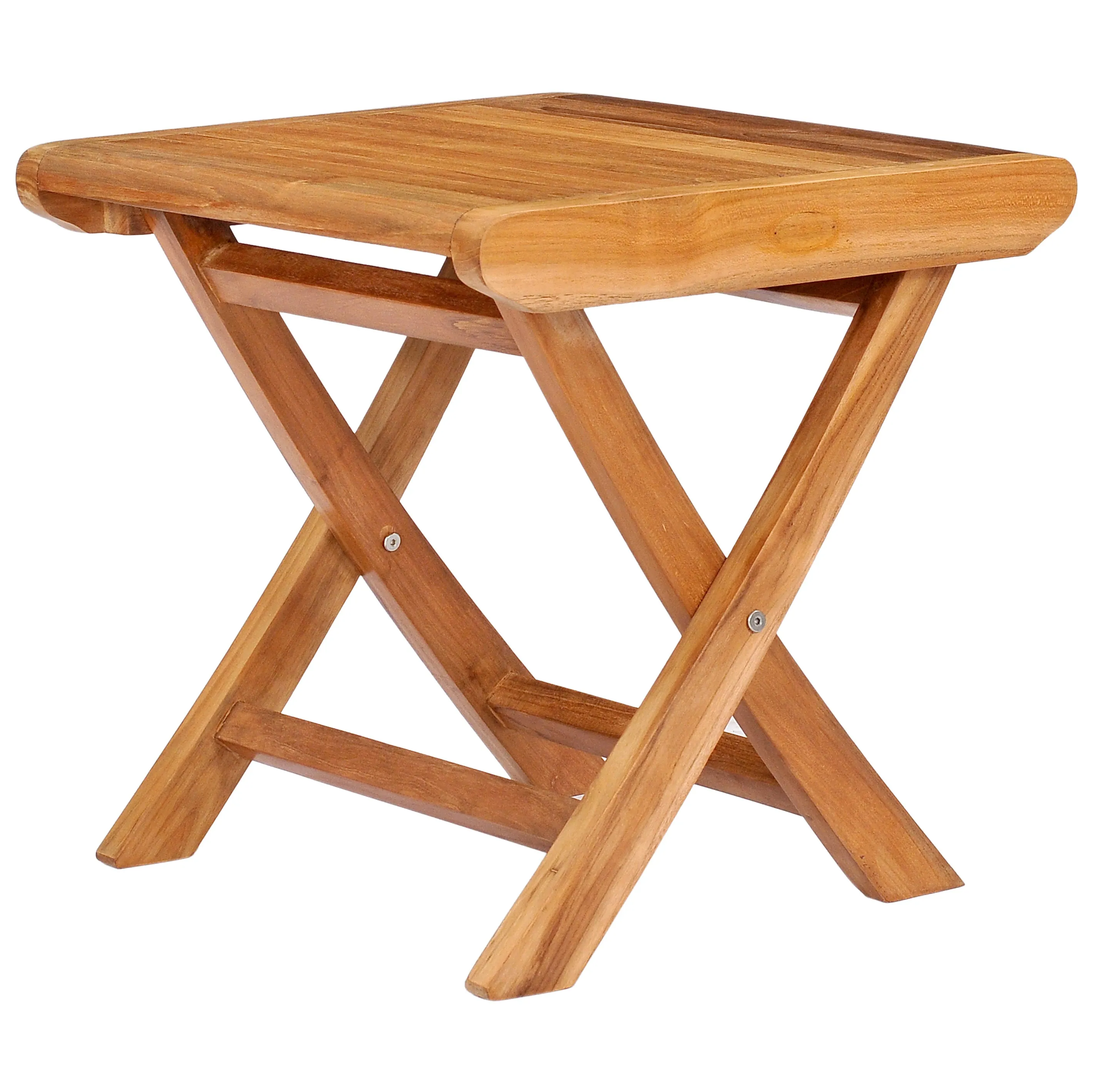 Teak Wood Miami Footstool / Side Table