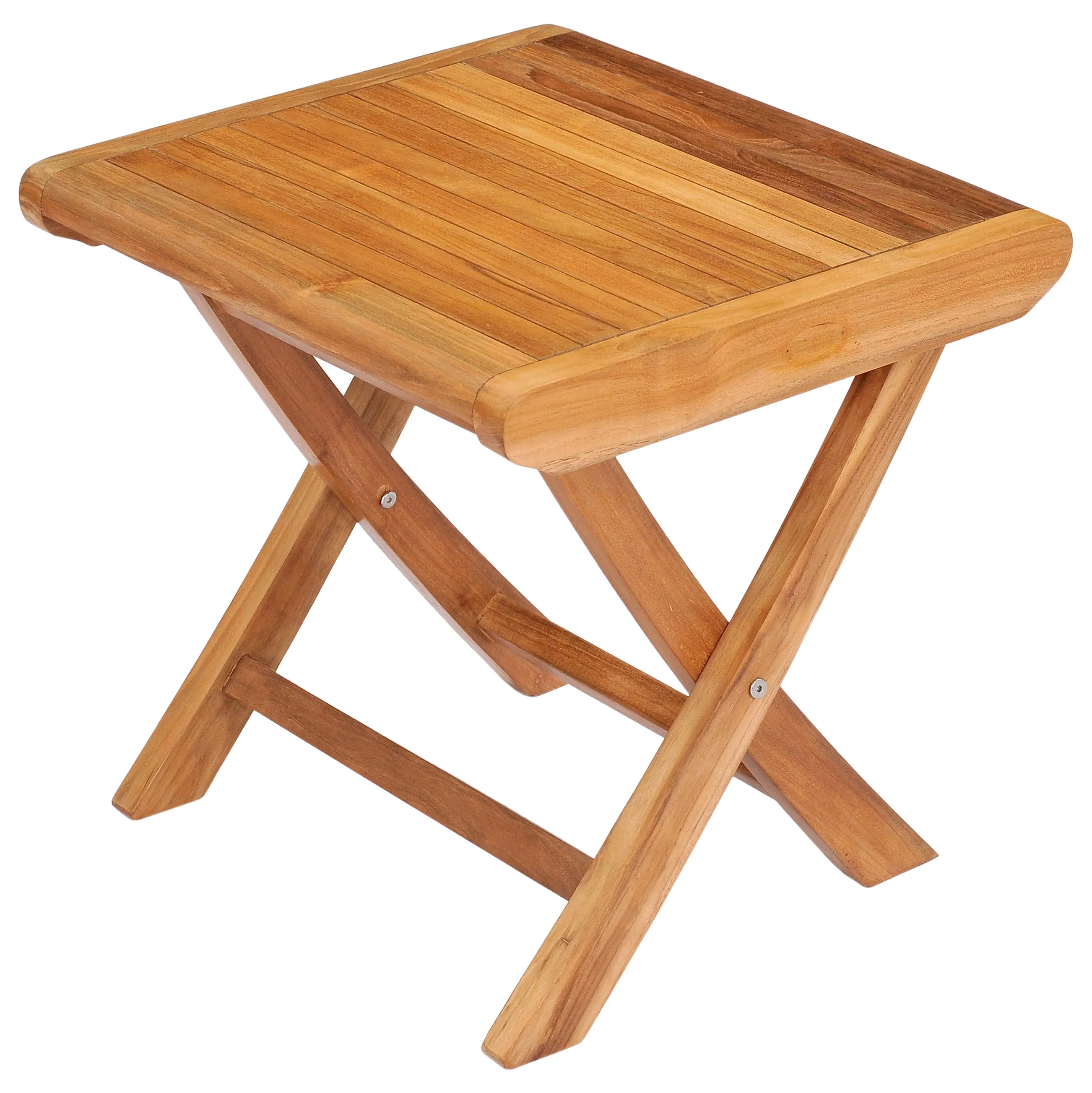 Teak Wood Miami Footstool / Side Table