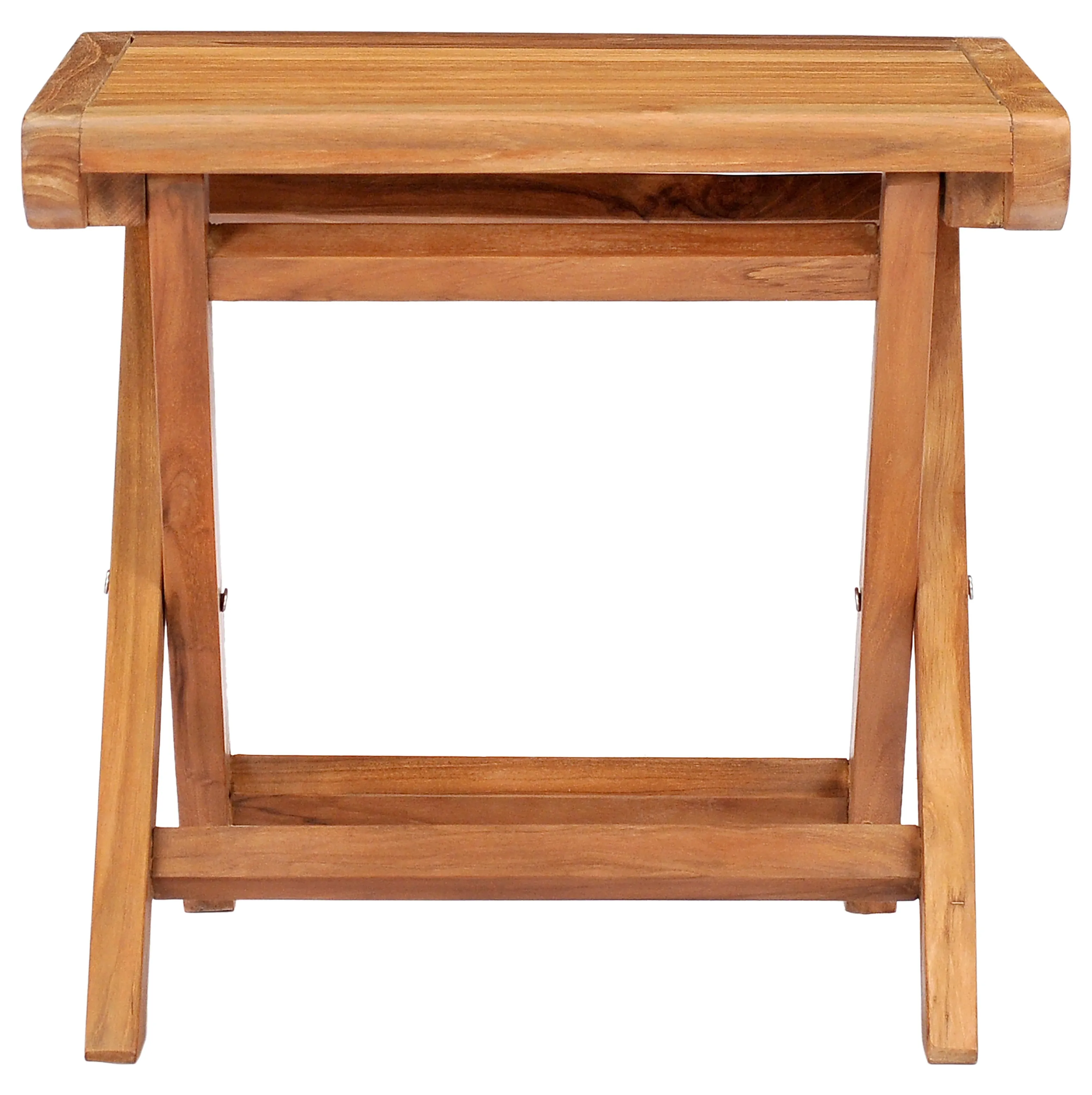 Teak Wood Miami Footstool / Side Table